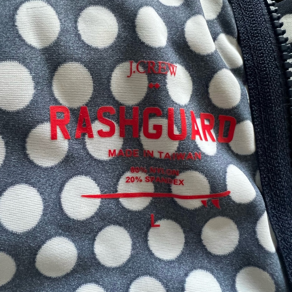 J.Crew | Dot Rash Guard — Size L - Picture 4 of 4